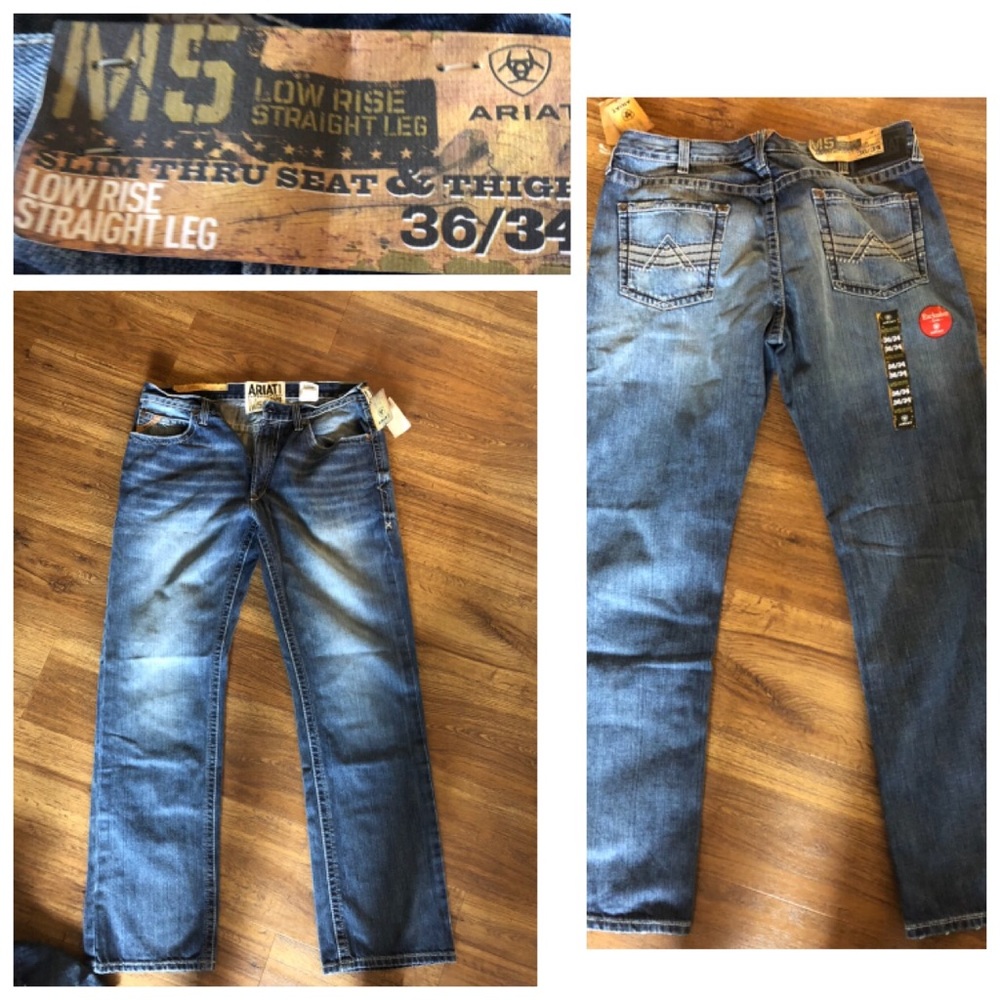 NWT Men’s Ariat M5 Low Rise Straight Leg 36/34
